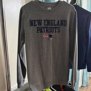 New England Patriots Grey Crewneck Sweatshirt
